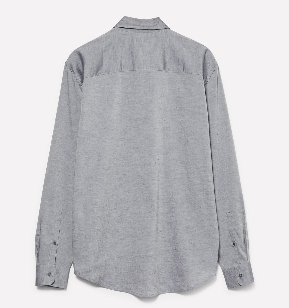 Camicia button down grigio chiaro - camicie regular da uomo - Grigio Chiaro | Sisley image number 2